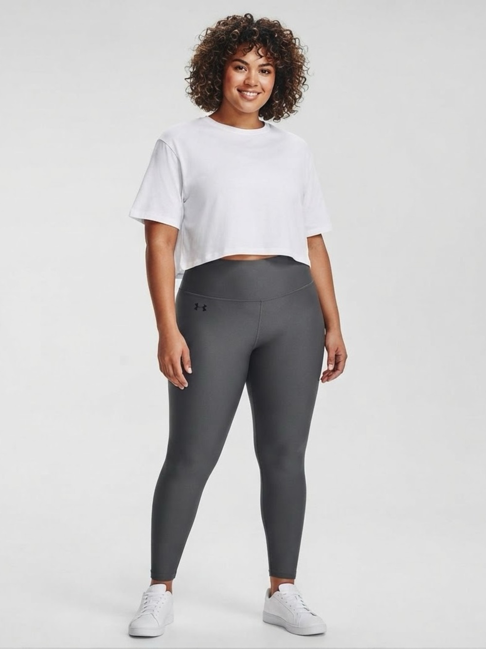 Under Armour Boxy Crop Short Sleeve White T-Shirt